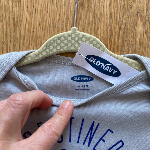 "Destined for Great Things" Old Navy Onesie 12-18m - Picture 2 of 3